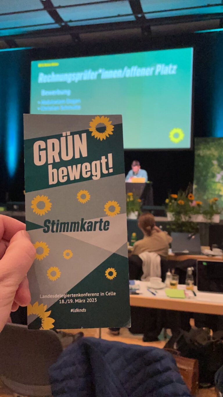 GRÜNE wählen neuen Landesvorstand auf Parteitag in Celle